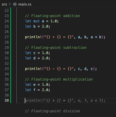 Literals and expressions, third suggestion